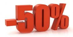 50% på pakkeløsning